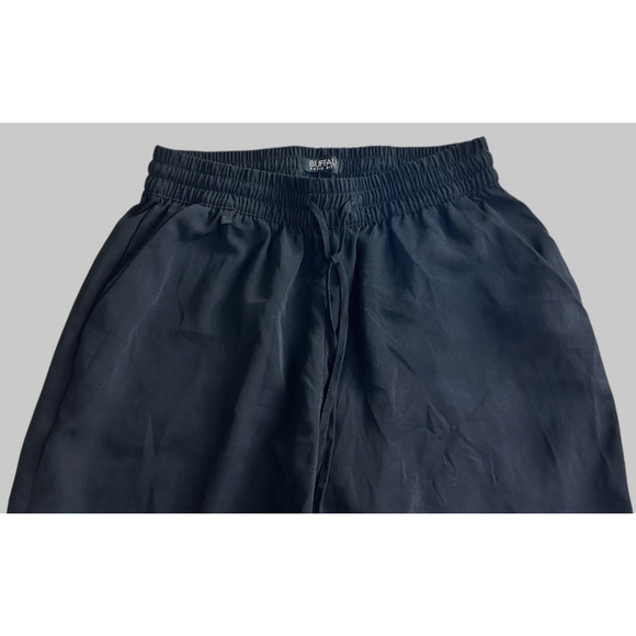 Buffalo David Bitton Black Bohemian Jogger Pants Sz Small 2-4 Relaxed Cuffed Leg - Picture 6 of 8